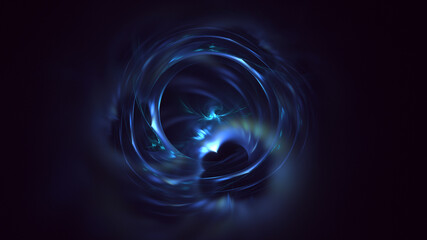 3D rendering abstract colorful fractal light background