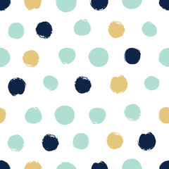 Eenvoudige polka dot achtergrond. Het patroon is getekend met een droge borstel.