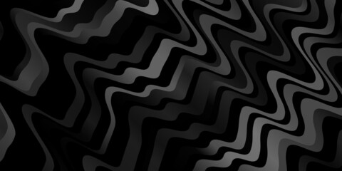 Light Gray vector pattern with curved lines. Abstract gradient illustration with wry lines. Pattern for websites, landing pages.