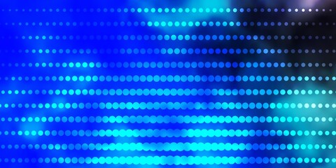 Obraz premium Light BLUE vector background with circles. Abstract decorative design in gradient style with bubbles. Pattern for business ads.