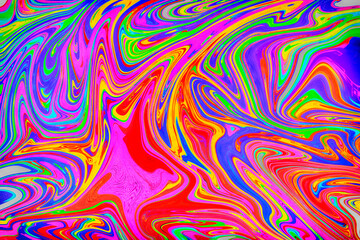 Multicolored watercolor blots and splashes on a gradient background.