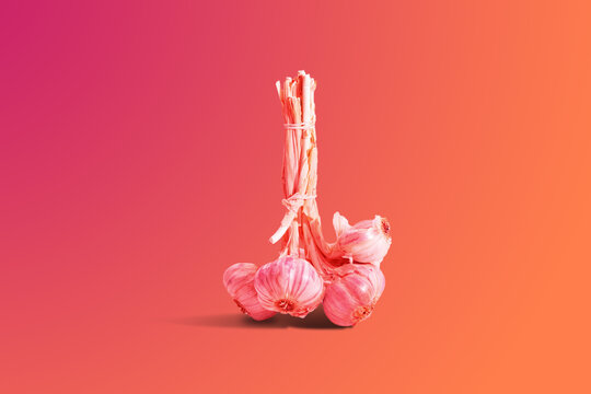 Garlic. The concept of using garlic in dishes, eating spicy, strong foods.