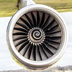 close up of a  RB211 fan et engine © Robert Parker