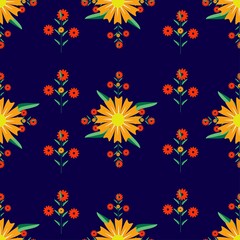 Fototapeta na wymiar Flowers Pattern