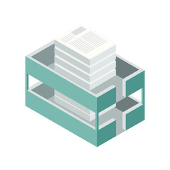 Isometric sheet box