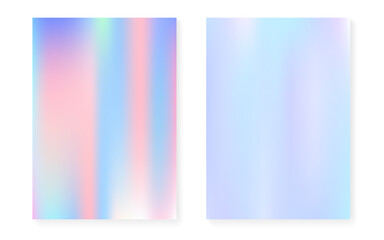 Pearlescent background with holographic gradient. Hologram cover