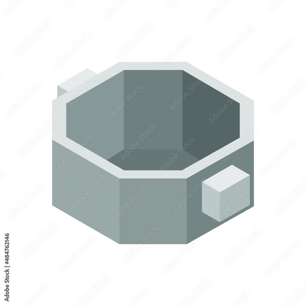 Poster isometric pot