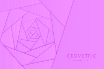 Pink geometric background. Vector illustration. 