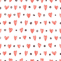 Hearts seamless background
