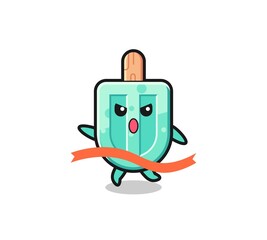 cute popsicles illustration is reaching the finish