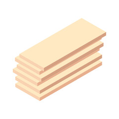 Isometric wooden plates