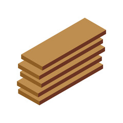 Isometric wooden plates