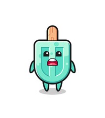 popsicles illustration with apologizing expression, saying I am sorry