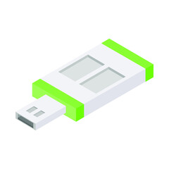 Isometric usb drive