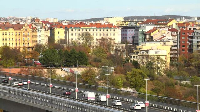 Time lapse in Prague city centre