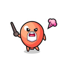 cute balloon grandpa is getting angry