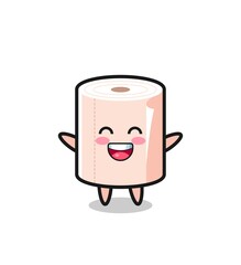 happy baby tissue roll cartoon character