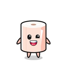 illustration of an tissue roll character with awkward poses