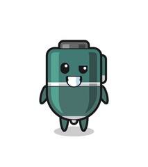 cute ballpoint mascot with an optimistic face