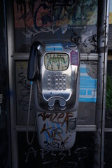 old phone in the street