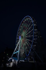 ferris wheel in night