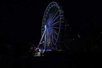 ferris wheel at night