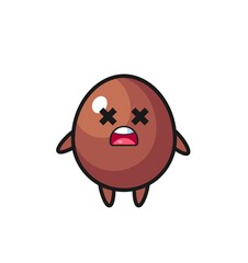 the dead chocolate egg mascot character