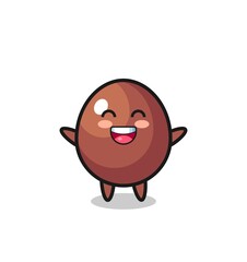 happy baby chocolate egg cartoon character
