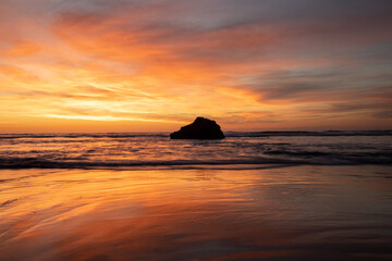 Colorful ocean sunset