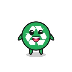 illustration of an recycling character with awkward poses