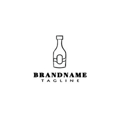 water bottle and container logo icon design template vector illustration