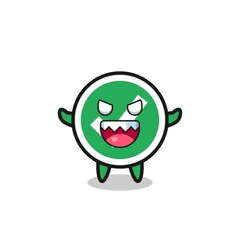 illustration of evil check mark mascot character