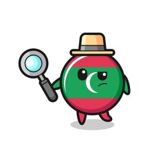 maldives flag detective character is analyzing a case