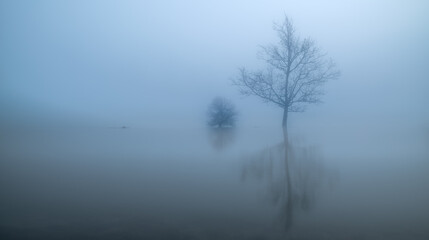 misty morning on the river