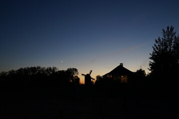 sunset in the mountains