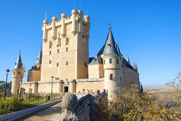 Fototapeta premium Alcazar fortress in Segovia, Castilla y León, Spain
