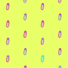 Papaya pattern in vibrant gradient holographic neon colors. Concept art. Minimal surrealism background