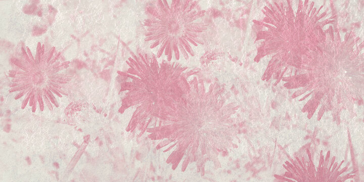 Artificial Flowers Wall with stone texture for Background in vintage style