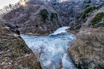 板敷渓谷 氷結