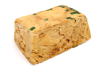 Vegetarian chicken on white background