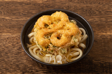 海老　かき揚げうどん
