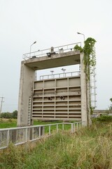 public dam in country Chachoengsao Thailand