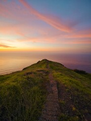sunset on the coast