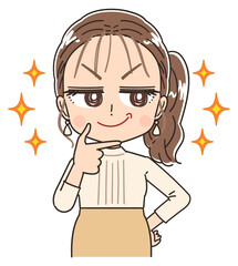 おしゃれ アパレル 港区女子のイラスト