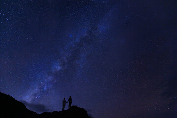 Honolulu, Oahu, Hawaii, stargazing, starry sky and Milky Way