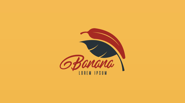 Banana Logo Design Concept Vector. Fruit Logo Template Vector