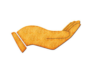 Donation Charity symbol Potato Chips icon logo illustration