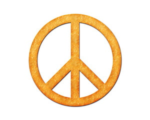 Peace sign symbol symbol Potato Chips icon logo illustration