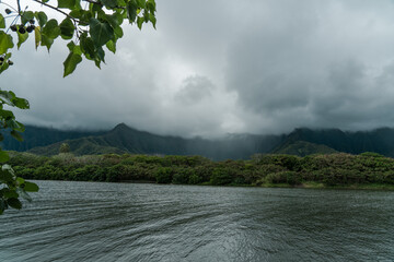 Ahuimanu StreamKoolau Range, Oahu Hawaii - 484789320