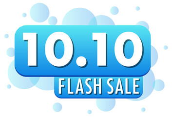 10.10 Flash sale promotion banner